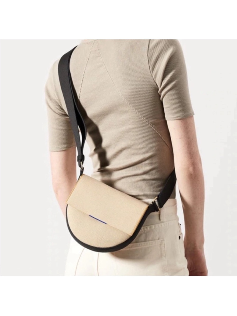 Rothy’s Saddle Bag Ink And Ivory